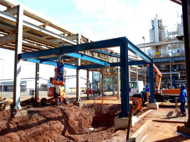 Estrutura metalica pipe rack